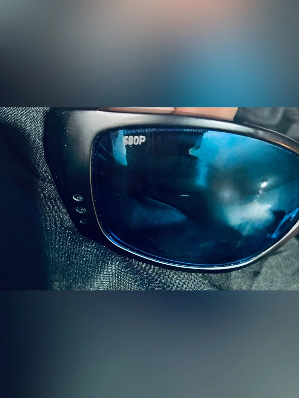 Costa Del Mar Fisch Sunglasses 580P Polarized Black New Wrap XL